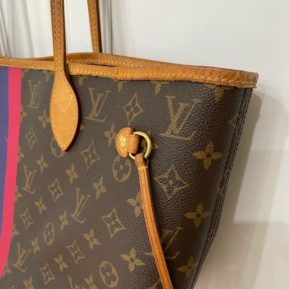 Louis Vuitton neverfull mm bag personalized KK - Picture 6 of 7